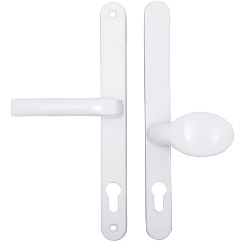 Hoppe London Lever Moveable Pad UPVC Multipoint Door Handles - 92mm/62mm PZ Sprung 240mm Screw Centres - Image 4