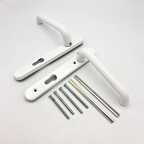 Hoppe Paris Extended Lever Lever UPVC Multipoint Door Handles -  92mm PZ Unsprung 122mm Screw Centres - Image 5