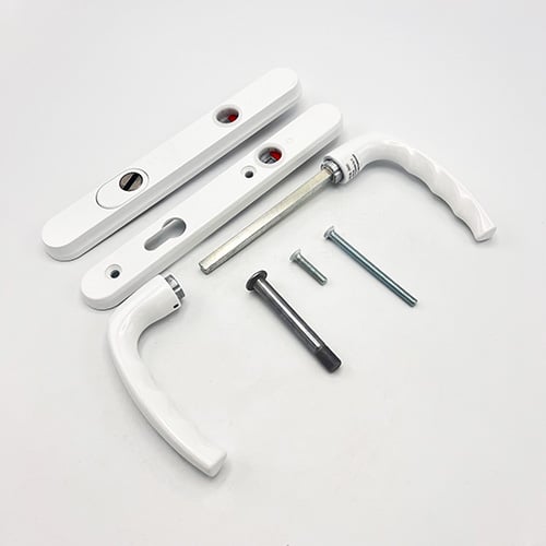 Hoppe Atlanta PAS24 Lever Lever UPVC Multipoint Door Handles -  92mm PZ Unsprung 122mm Screw Centres - Image 5