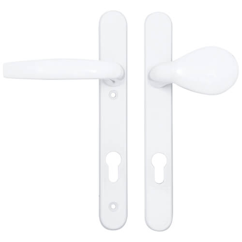 Hoppe Atlanta Lever Moveable Pad UPVC Multipoint Door Handles - 92mm PZ Sprung 122mm Screw Centres - Image 6