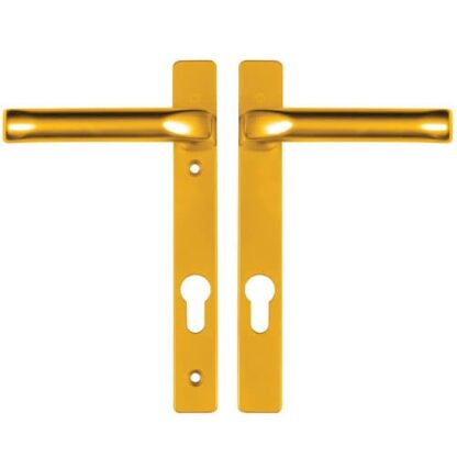 Hoppe London Lever Lever UPVC Multipoint Door Handles -  92mm PZ Unsprung 122mm Screw Centres
