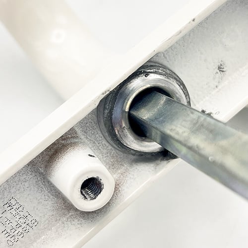 Hoppe London Lever Lever UPVC Multipoint Door Handles -  92mm PZ Unsprung 122mm Screw Centres - Image 7