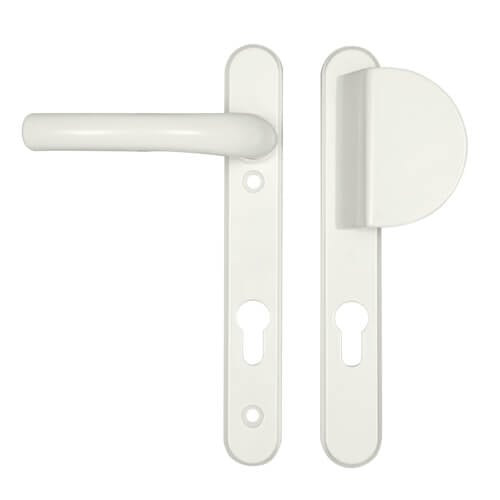 Hoppe Atlanta Lever Fixed Pad UPVC Multipoint Door Handles - 92mm PZ Sprung 122mm Screw Centres - Image 2