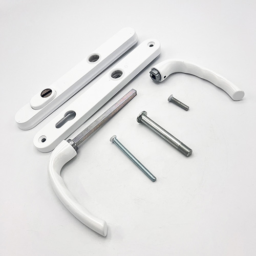 Hoppe Tokyo PAS24 Lever Lever UPVC Multipoint Door Handles -  92mm PZ Sprung 215mm Screw Centres - Image 5