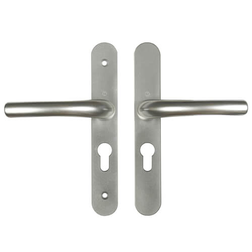 Hoppe Tokyo Lever Lever UPVC Multipoint Door Handles -  48mm PZ Sprung 160mm Screw Centres - Image 3