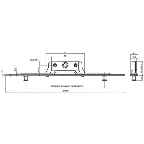 Vitawin Inline Espags 22mm Backset - Image 2