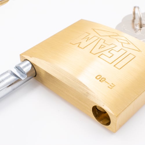 Ifam E Series 60mm Open Shackle Brass Padlock - Image 2