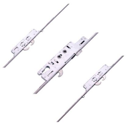 Ingenious Duplex Latch 5 Hook 2 Roller Double Spindle Multipoint Door Lock (top hook to spindle = 733mm)