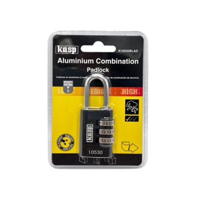Kasp 105 30mm Open Shackle Aluminium Combination Padlock - Image 4