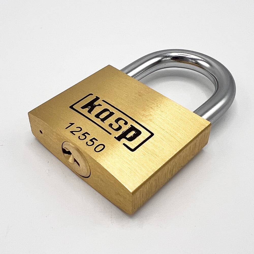Kasp 125 series 50mm Open Shackle Brass Padlock - Image 3