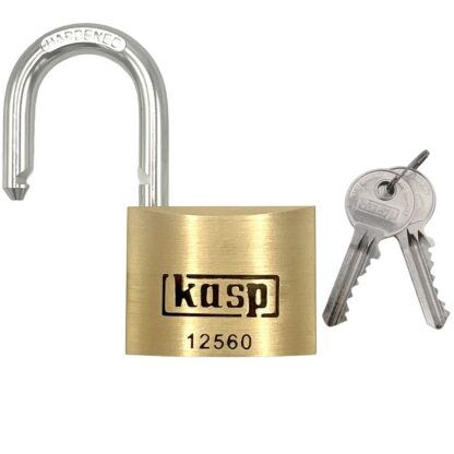 Kasp 125 series 60mm Open Shackle Brass padlock - Image 2