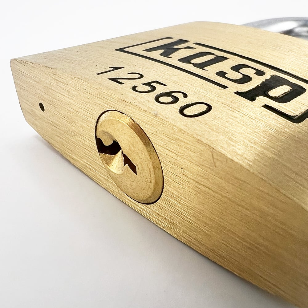 Kasp 125 series 60mm Open Shackle Brass padlock - Image 4