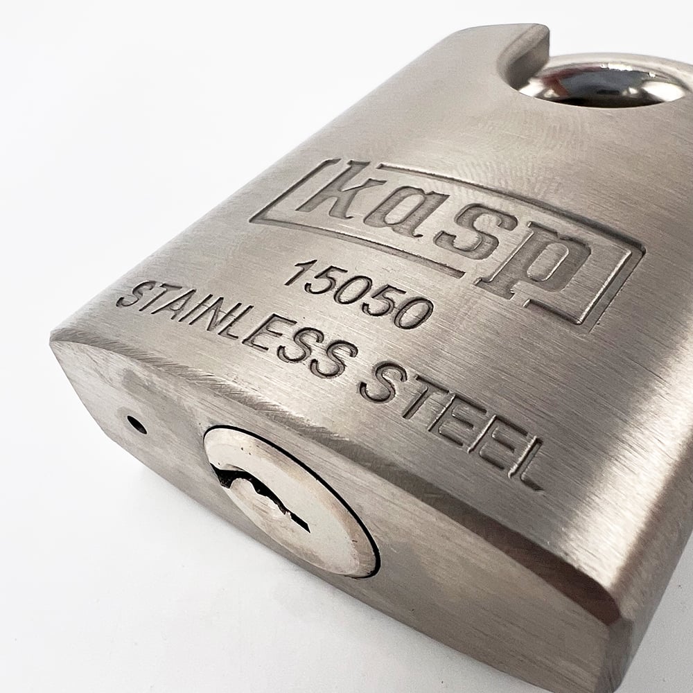 Kasp 150 50mm Closed Shackle Stainless Steel Padlock - Image 6
