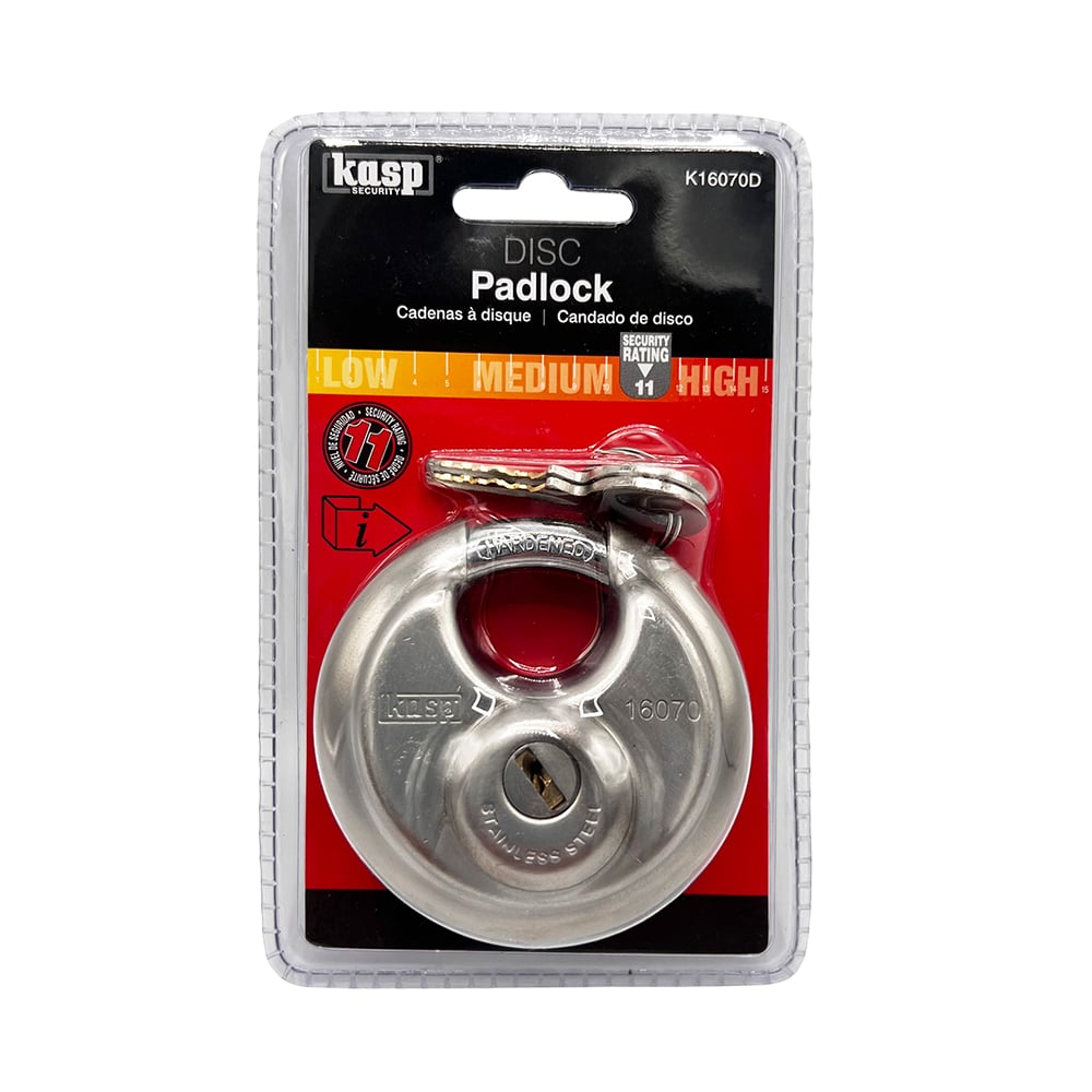 Kasp 160 70mm Closed Shackle Disc Padlock - Image 5