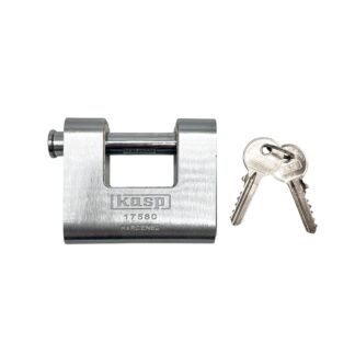 Kasp 175 80mm Closed Shackle Armoured Shutter Padlock