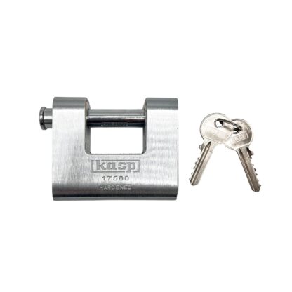 Kasp 175 80mm Closed Shackle Armoured Shutter Padlock