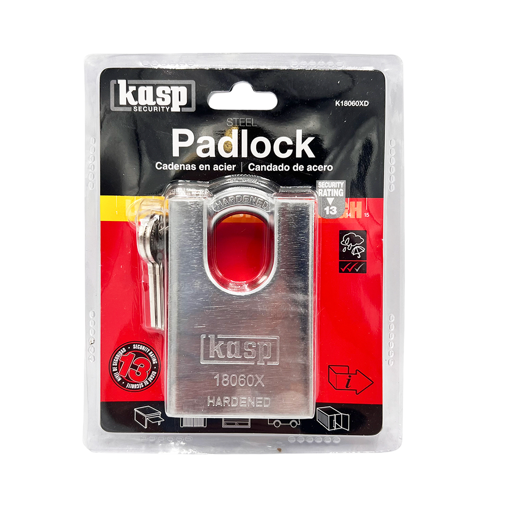 Kasp 180 Series Steel Closed Shackle Padlock 60mm - Image 5