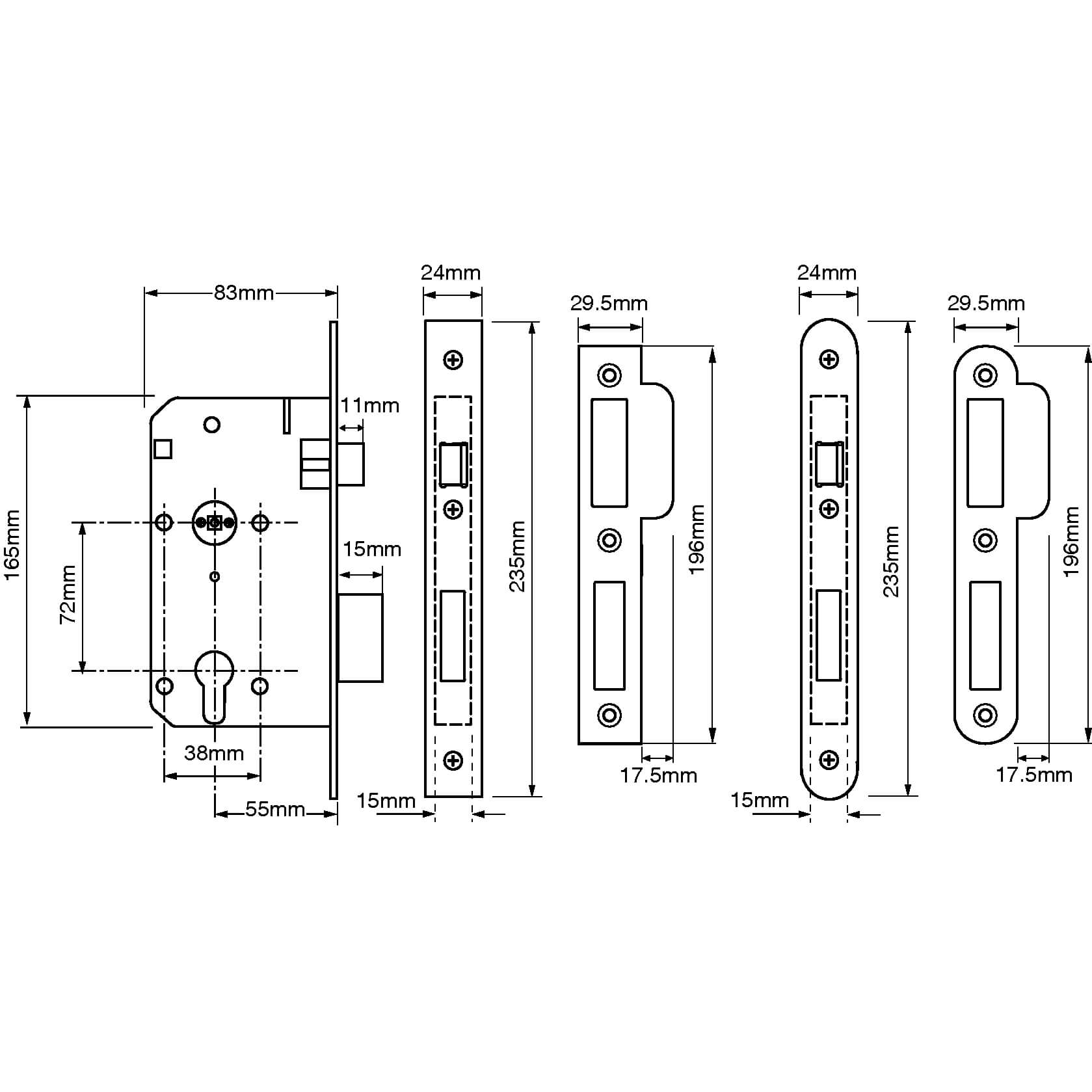 Union L2C26 Euro Escape Mortice Sashlock - Image 2