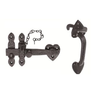 Carlisle Brass LF5535 Black - Antique Brass Thumb Latch Set (LEAD TIME: 2-3 DAYS)