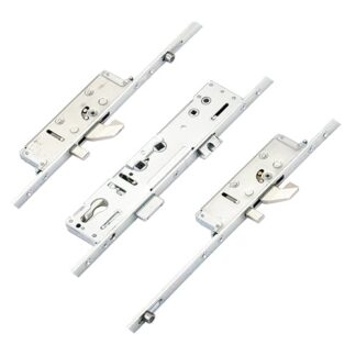 Lockmaster Latch Deadbolt 2 Hooks 2 Anti Lift Pins 2 Rollers Lift Lever or Double Spindle Multipoint Door Lock (top hook to spindle = 618mm)