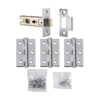 Carlisle Brass LPG725CP Hinge & Latch Pack - Polished Chrome (LEAD TIME: 2-3 DAYS)