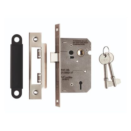 Eurospec LSE5325SN Contract 3 Lever Sashlock 64mm (LEAD TIME: 2-3 DAYS)