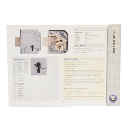 ICL Mortice Lock ID Book - Image 2