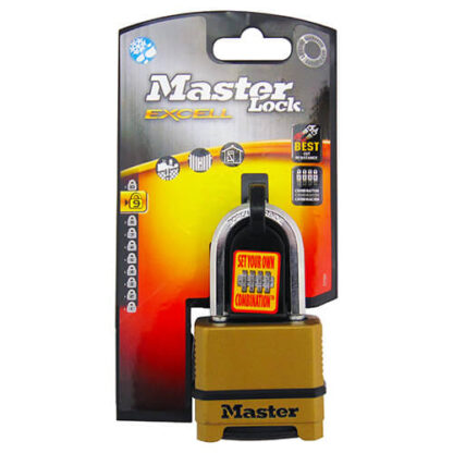 Master Excell M175 50mm Open Shackle Combination Padlock - Image 2