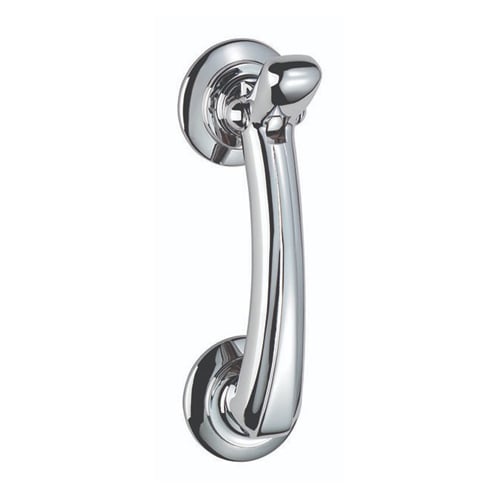 Carlisle Brass M43CP Door Knocker On Rose (LEAD TIME: 2-3 DAYS)