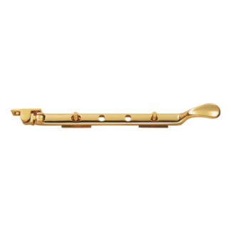 Carlisle Brass M44C Victorian Casement Stay 210mm - Polished Brass (LEAD TIME: 2-3 DAYS)