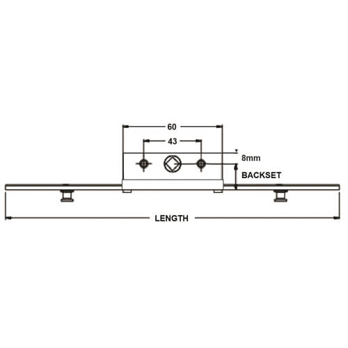 Maco Offset Window Espagnolette - 20mm Backset Mushroom Cams - Image 2