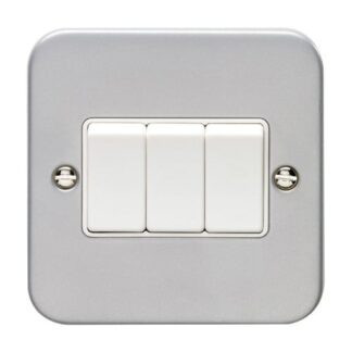 Eurolite MC3SWW Utility 3-Gang Switch - Grey (LEAD TIME: 2-3 DAYS)