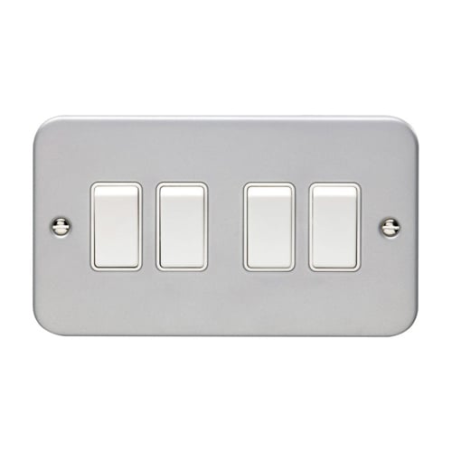 Eurolite MC4SWW Utility 4-Gang Switch - Grey (LEAD TIME: 2-3 DAYS)