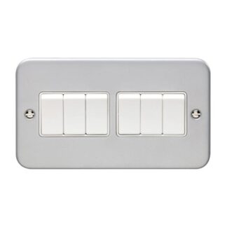 Eurolite MC6SWW Utility 6-Gang Switch - Grey (LEAD TIME: 2-3 DAYS)
