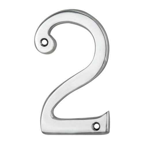 Carlisle Brass N2CP Numerals (0-9) Number 2 (LEAD TIME: 2-3 DAYS)