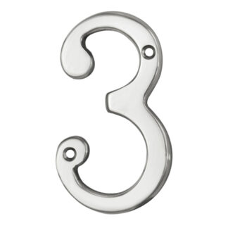 Carlisle Brass N3CP Numerals (0-9) Number 3 (LEAD TIME: 2-3 DAYS)