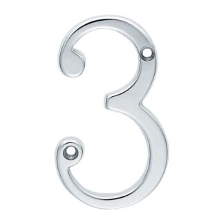 Carlisle Brass N3SC Numerals (0-9) Number 3 (LEAD TIME: 2-3 DAYS)
