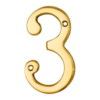 Carlisle Brass N3 Numerals (0-9) Number 3 (LEAD TIME: 2-3 DAYS)