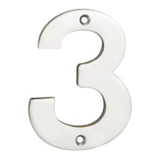 Eurospec NUM10103BSS Numerals Number 3 (LEAD TIME: 2-3 DAYS)