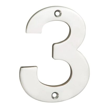 Eurospec NUM10103BSS Numerals Number 3 (LEAD TIME: 2-3 DAYS)