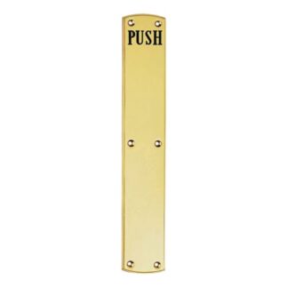 Carlisle Brass PF105E Engraved Push Plate (LEAD TIME: 2-3 DAYS)