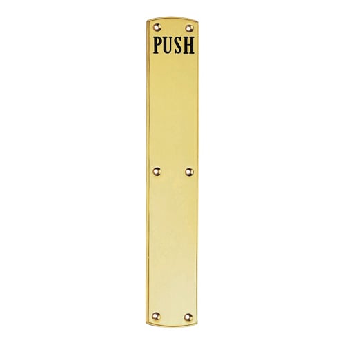 Carlisle Brass PF105E Engraved Push Plate (LEAD TIME: 2-3 DAYS)