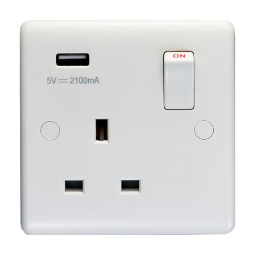 Eurolite PL4610 1-Gang USB Socket (LEAD TIME: 2-3 DAYS)