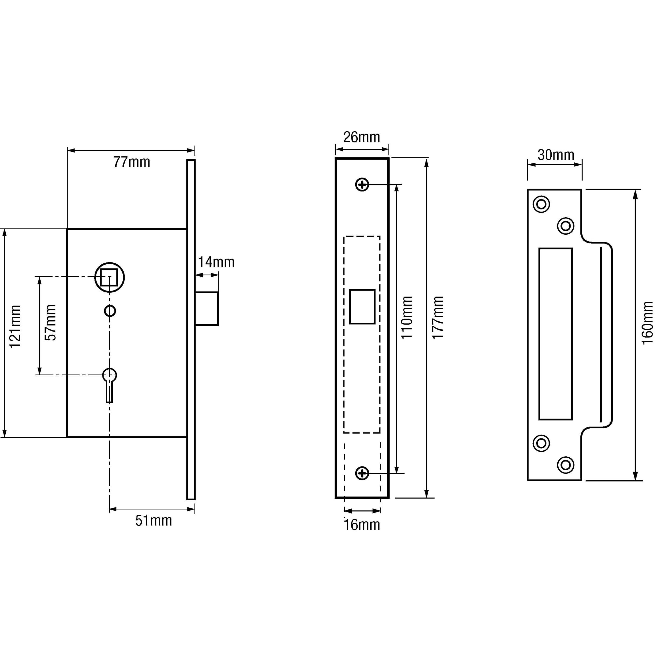 Bathroom Lockset to Suit Radar Lock Scheme - Image 2