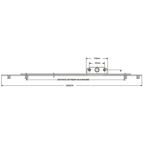 Maco Reach Inline Espags With Mushrooms 22mm Backset - Image 2