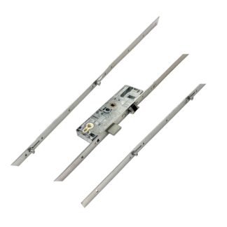 Roto C600 C650 Latch Deadbolt 4 Mushrooms Flat 16mm Faceplate Multipoint Door Lock - Key Wind