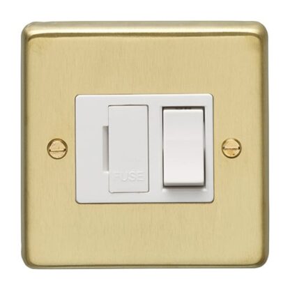 Eurolite SBSWFW- Stainless Steel Switched Fuse Spur - Satin Brass (LEAD TIME: 2-3 DAYS)