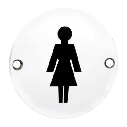 Eurospec SEX1012BSS Signage Female Symbol (LEAD TIME: 2-3 DAYS)