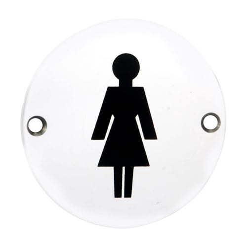 Eurospec SEX1012BSS Signage Female Symbol (LEAD TIME: 2-3 DAYS) - Image 2