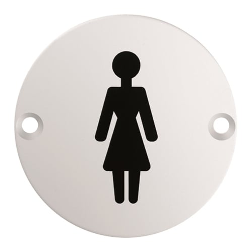 Eurospec SEX1012SSS Signage Female Symbol (LEAD TIME: 2-3 DAYS)